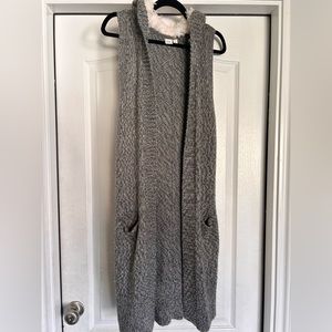 Knit cardigan vest